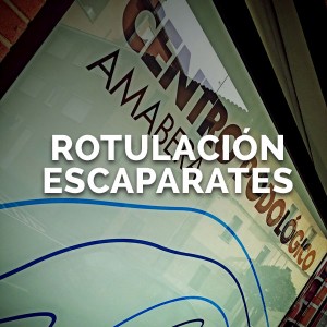 Rotulación escaparates - Curva Rotulación Integral Pamplona
